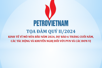 Tọa đàm quý II/2024: Kinh tế vĩ mô nửa đầu năm 2024, dự báo 6 tháng cuối năm, các tác động và khuyến nghị đối với PVN và các đơn vị