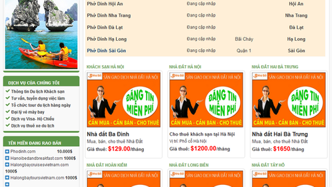 Khải Silk vừa công bố thương hiệu Phở Dính, tên miền Phodinh.com đã bị đăng ký, rao bán 10.000 USD