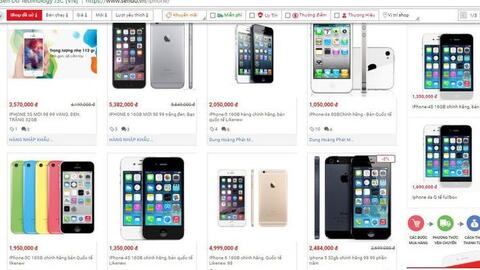 Tràn ngập iPhone 1 triệu đồng trên các website thương mại