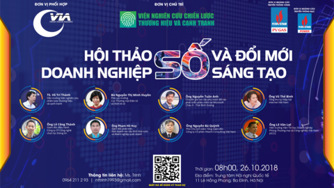 Mời tham dự “Hội thảo Doanh nghiệp số và đổi mới sáng tạo"