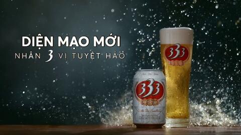 Bia 333 thay nhận diện thương hiệu mới