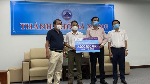 Hòa Phát ủng hộ 6 tỉ đồng cho Đà Nẵng, Quảng Nam, Quảng Ngãi chống dịch