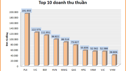 Petrolimex vững vàng ngôi vương doanh thu