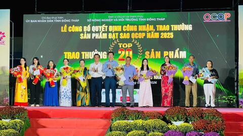 Đồng Tháp bình chọn Top 20 sản phẩm OCOP tiêu biểu