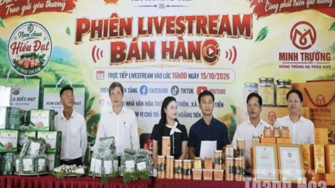 Xã Hoằng Tiến đưa sản phẩm OCOP lên nền tảng số
