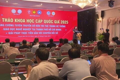 Hội thảo khoa học quốc gia bàn giải pháp tuyên truyền sở hữu trí tuệ trong giáo dục nghề nghiệp