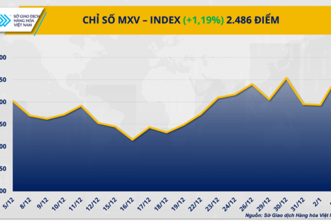 Thị trường hàng hóa phân hóa mạnh, MXV-Index phá đỉnh ba năm