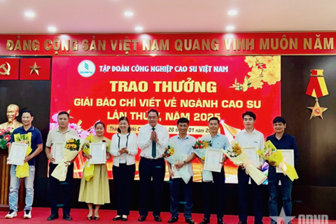 Tập đoàn Công nghiệp Cao su Việt Nam phấn đấu lợi nhuận sau thuế hợp nhất tăng 5,5%