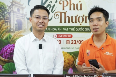 Sản phẩm OCOP Hà Nội tìm thị trường qua livestream