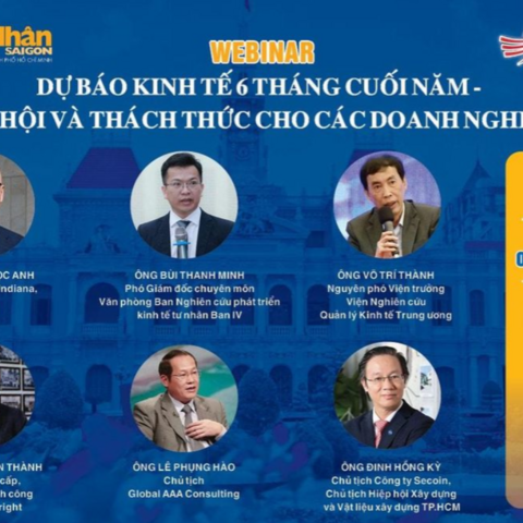 Webinar "Dự báo kinh tế 6 tháng cuối năm 2025 - Cơ hội và thách thức cho doanh nghiệp"