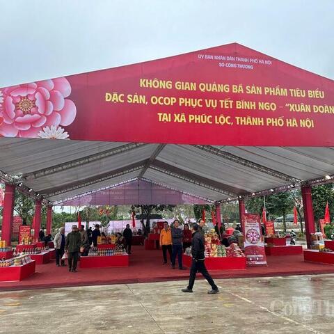 Hà Nội mở thêm gần 300 gian hàng OCOP phục vụ người dân dịp Tết 2026