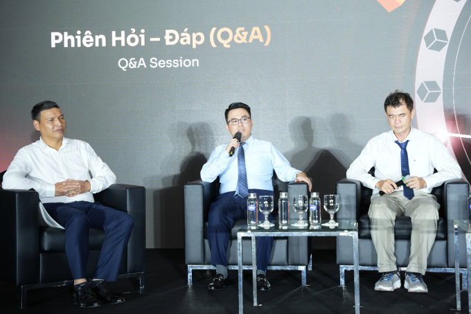 Ông Tô Trần Hòa (ở giữa), Phó trưởng ban Phát triển thị trường chứng khoán phát biểu tại sự kiện ngày 1/8. Ảnh: BTC