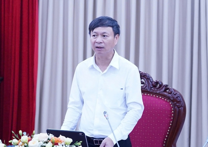 Thứ trưởng Hoàng Minh phát biểu tại phiên họp. Ảnh: TTTT