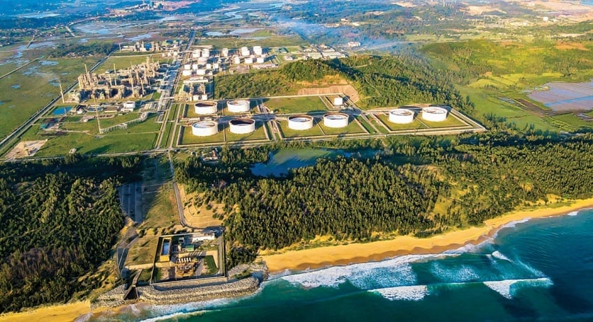 Toàn cảnh Nhà máy Lọc dầu Dung Quất. Ảnh: Petrovietnam.
