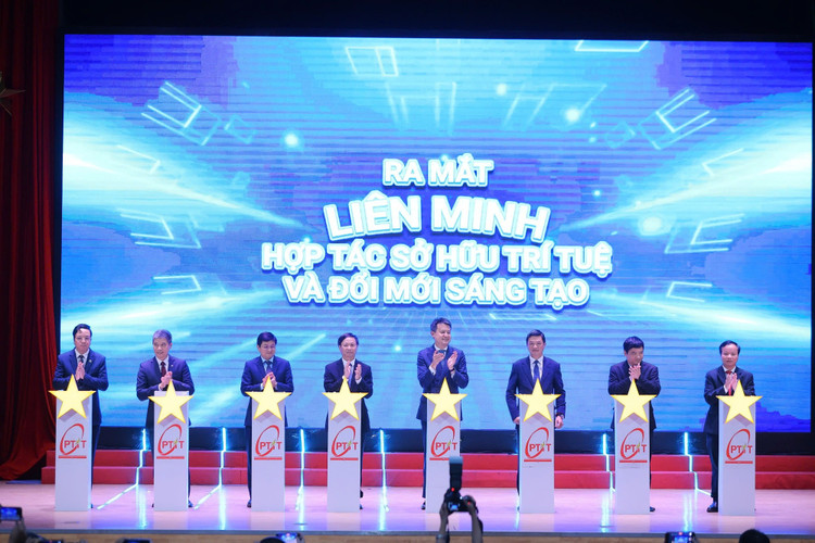 Ra mắt Liên minh hợp tác sở hữu trí tuệ và đổi mới sáng tạo - Ảnh: VGP