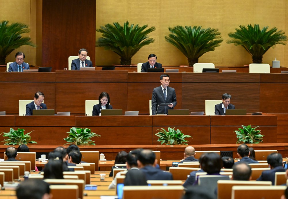 Phiên họp ngày 24.11 của Quốc hội. Ảnh: Phạm Đông