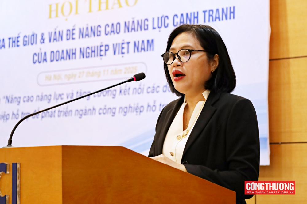 Bà Trần Thị Thanh Tâm nhấn mạnh, mỗi một doanh nghiệp mạnh hơn sẽ giúp tạo ra một ngành công nghiệp mạnh hơn và một cộng đồng doanh nghiệp mạnh sẽ tạo nên một nền kinh tế mạnh