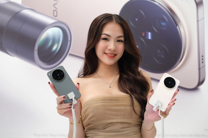 Vivo X300 Pro với pin 6.510 mAh mới ra mắt tại Việt Nam. Ảnh: Tuấn Hưng