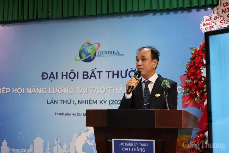 Ông Trần Quốc Tâm, tân Phó Chủ tịch Hiệp hội Năng lượng tái tạo TP. Hồ Chí Minh nhiệm kỳ 2025-2030.