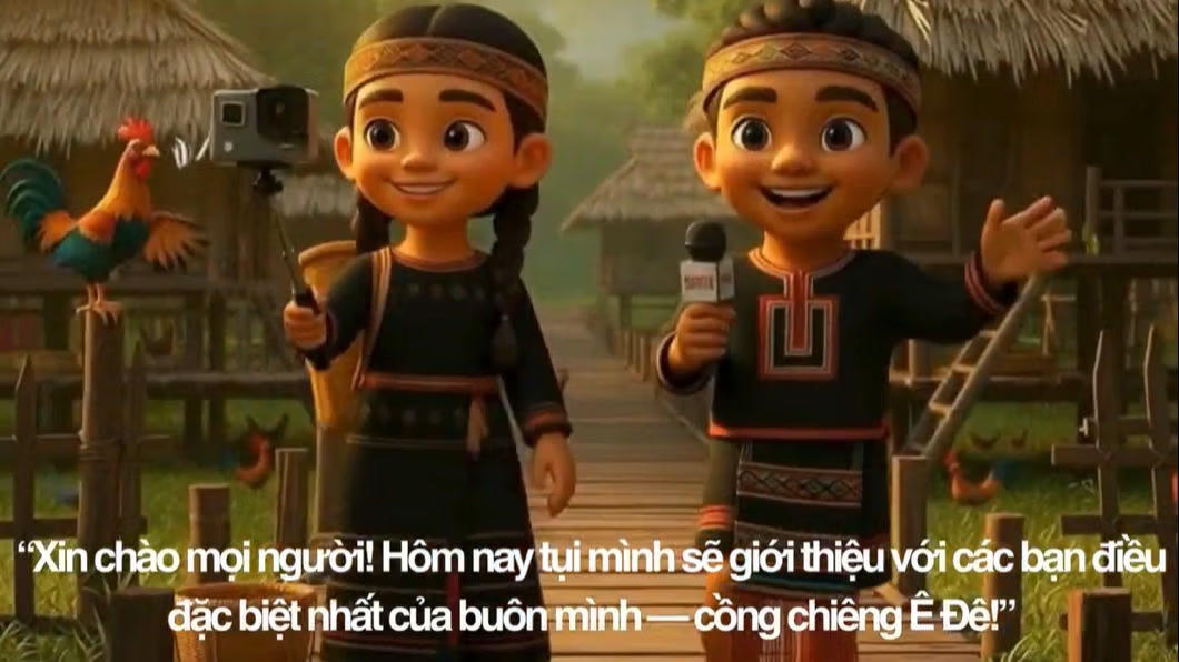 Giáo viên sử dụng trợ giảng AI giúp học sinh Ê Đê tự tin nói tiếng Việt. 