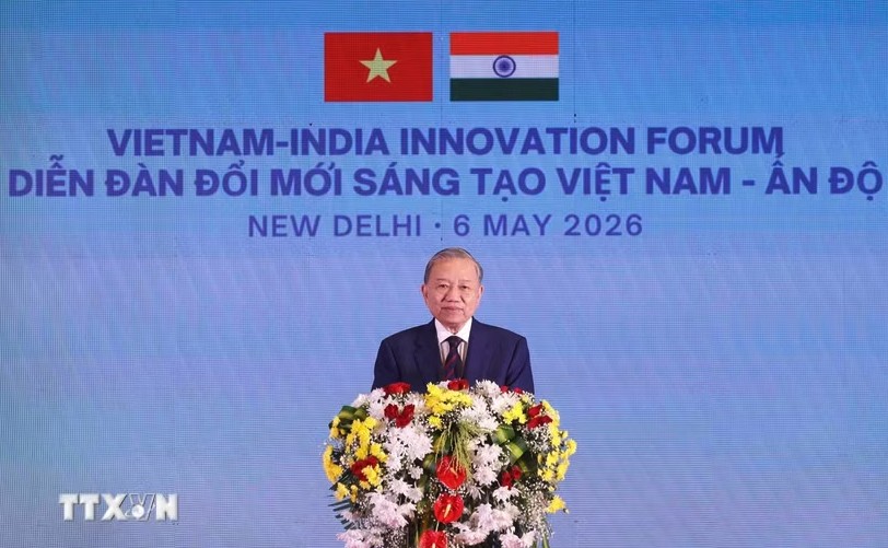 Tổng Bí thư, Chủ tịch nước Tô Lâm phát biểu tại Diễn đàn Đổi mới Sáng tạo. (Ảnh: Thống Nhất/TTXVN)