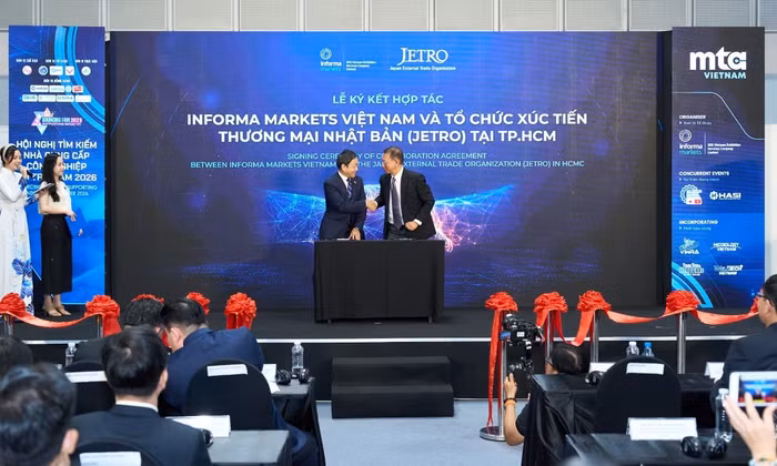 Trong khuôn khổ MTA Vietnam 2026, Công ty Informa Markets Việt Nam đã ký kết hợp tác với các đơn vị như: JETRO, HASI, THACO INDUSTRIES... mta-3.jpg