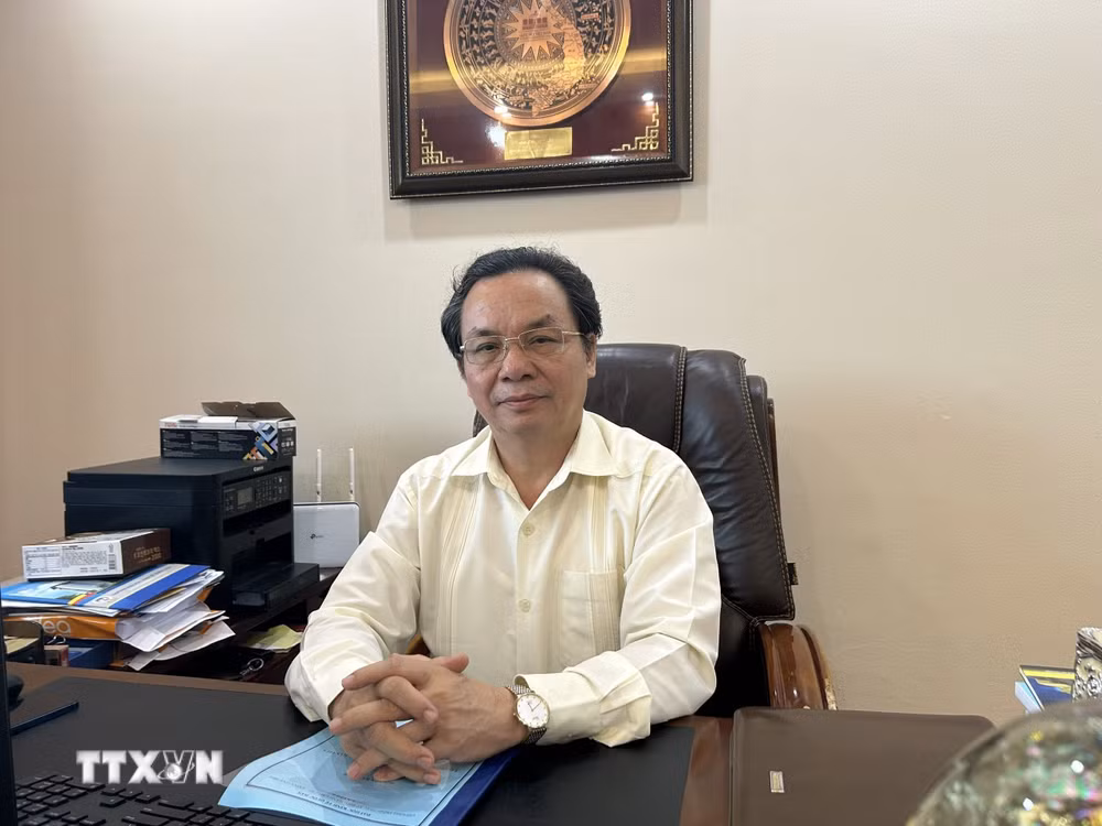 Giáo sư, Tiến sỹ Hoàng Văn Cường, Phó Chủ tịch Hội Khoa học Kinh tế Việt Nam. (Ảnh: TTXVN phát) ttxvn-gs-ts-hoang-van-cuong-1907.jpg
